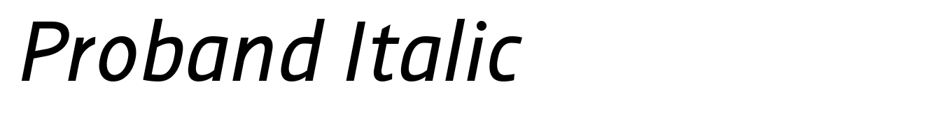 Proband Italic